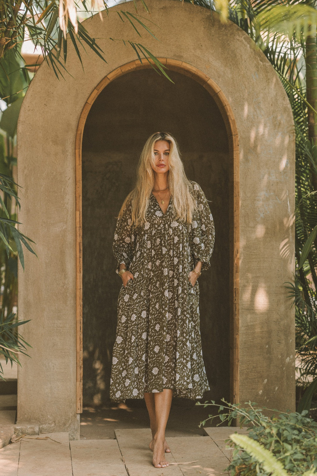 Boho Kleid ~ WATERLILY lang