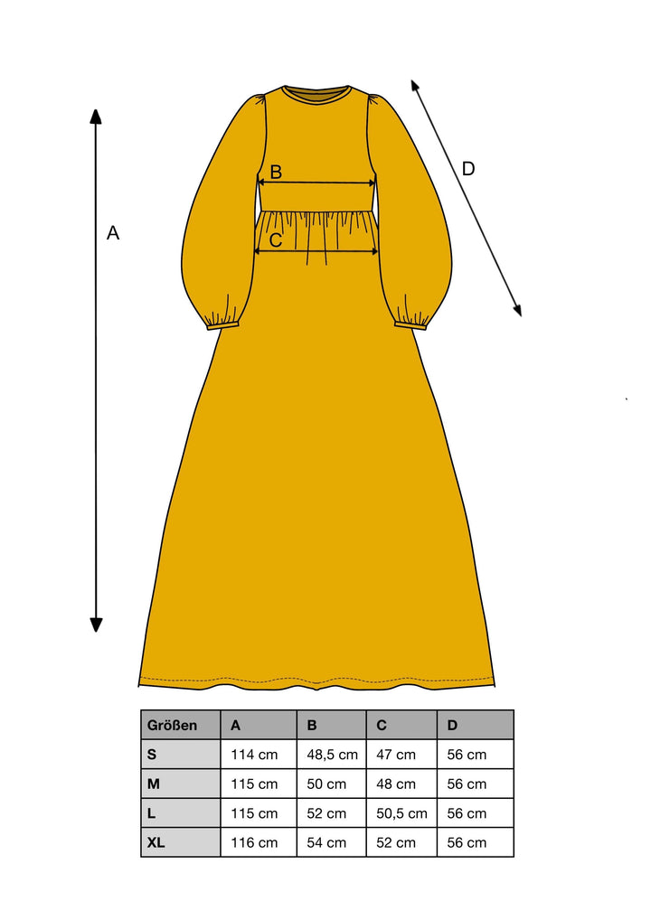Kleid JULIANA GELB