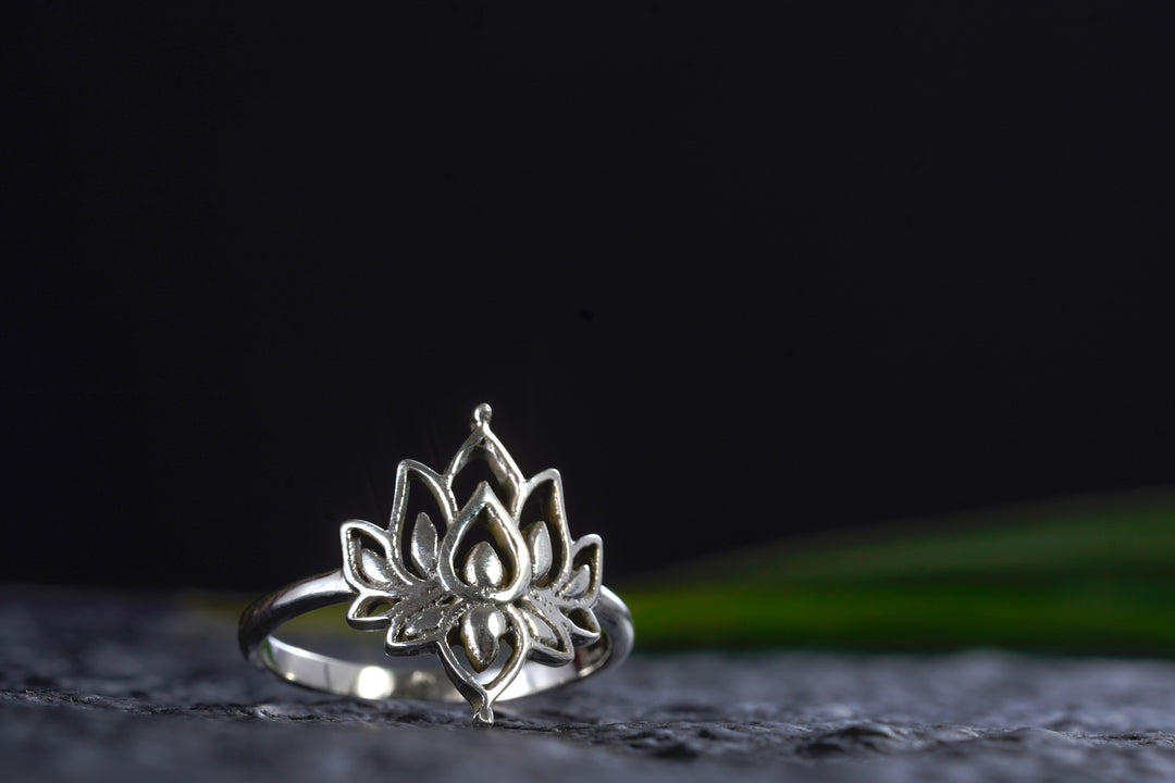 Ring ~ LOTUS ~ 925er Sterling Silber ~ Lotusblume ~ Lotusblüte