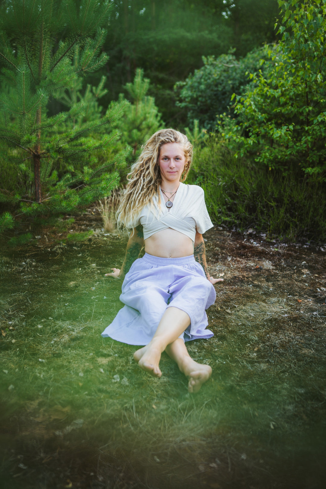Musselin Culotte ~ Lavendel