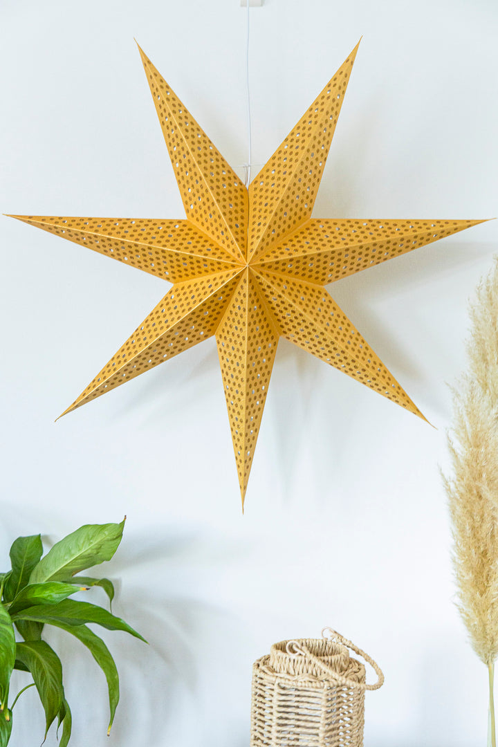 XXL Glitzer Stern in GOLD