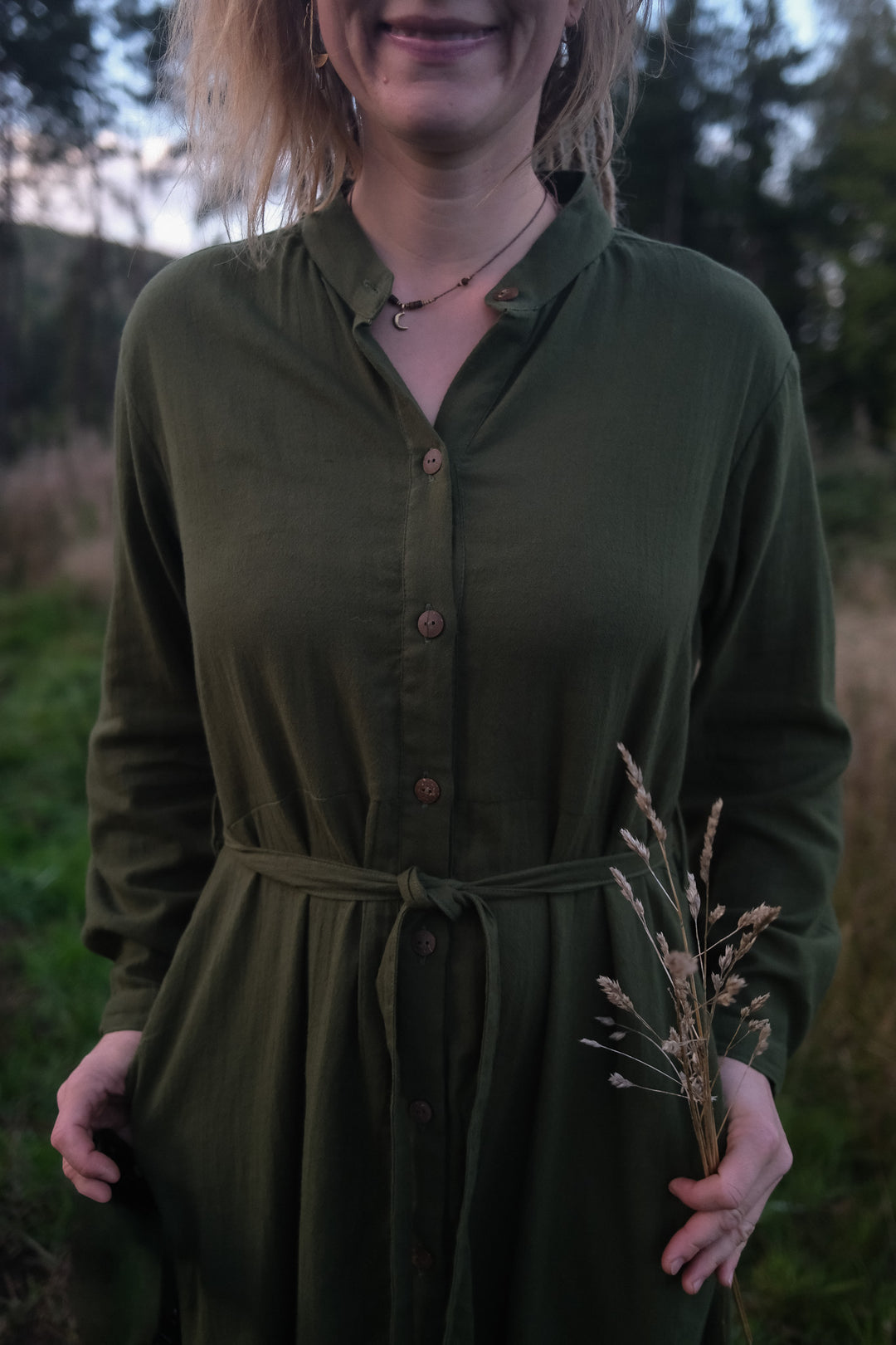 Maxi Kleid CARA ~ Grün