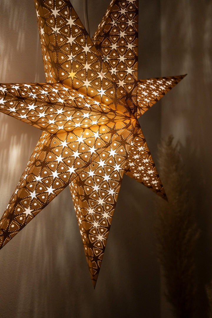 Glitzer Stern in GOLD