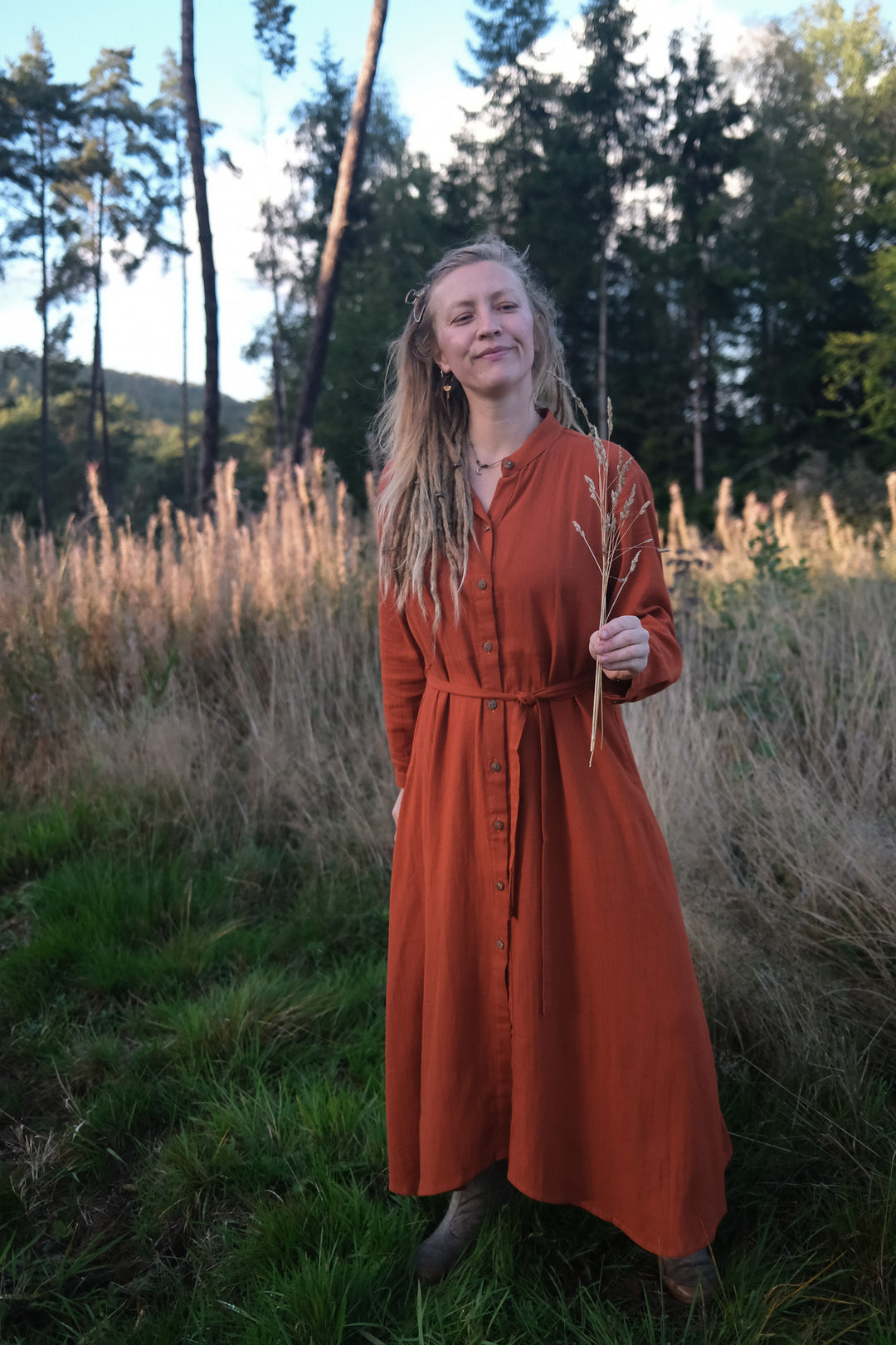 Maxi Kleid CARA ~ FIRE