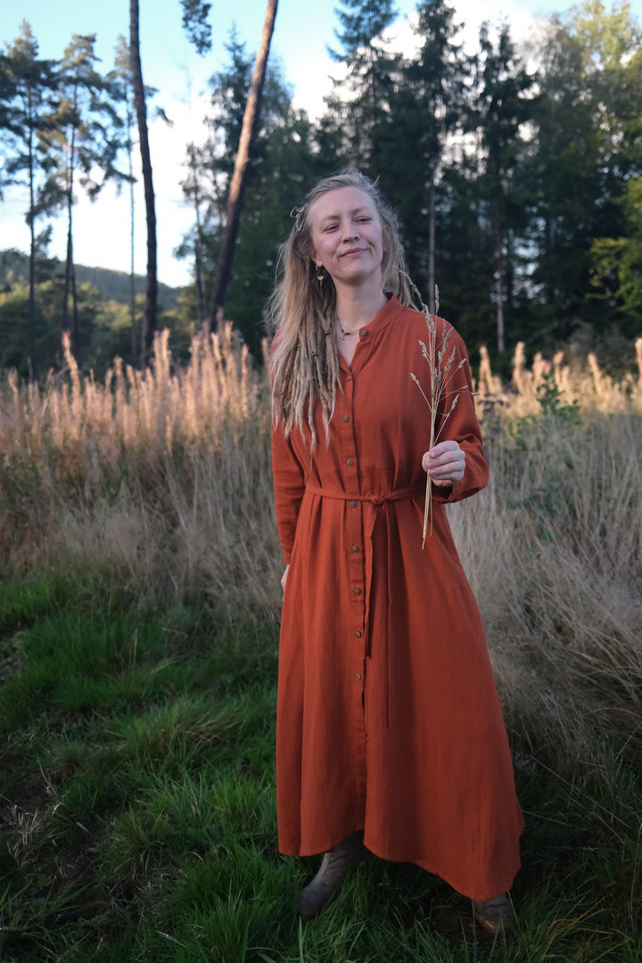 Maxi Kleid CARA ~ FIRE