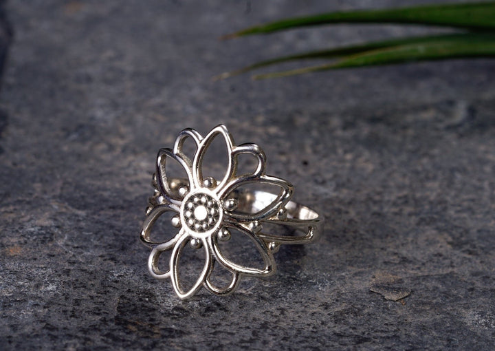 Ring ~ FLORA ~ 925er Sterling Silber ~ Blume & Blüte