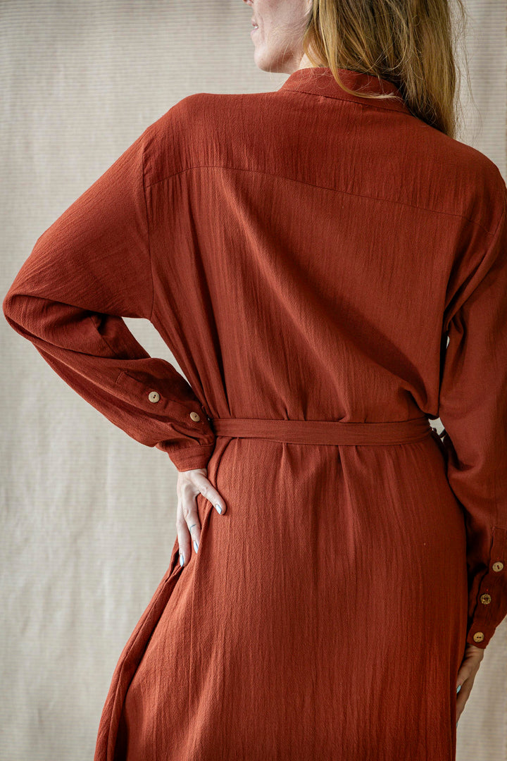 Maxi Kleid CARA ~ FIRE