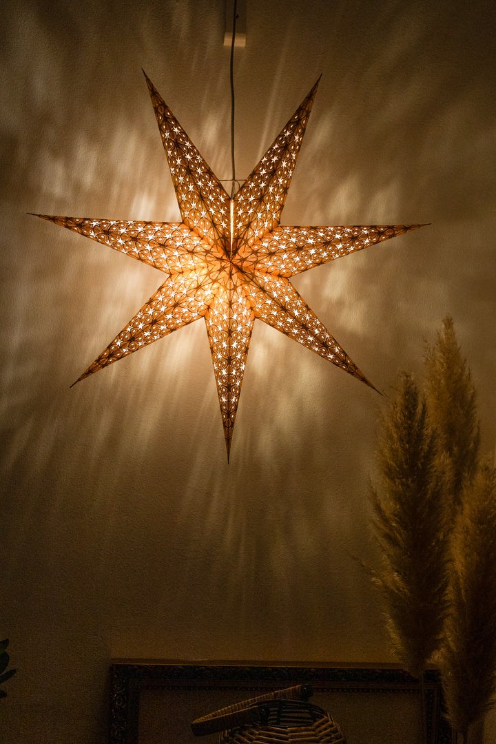 Glitzer Stern in GOLD