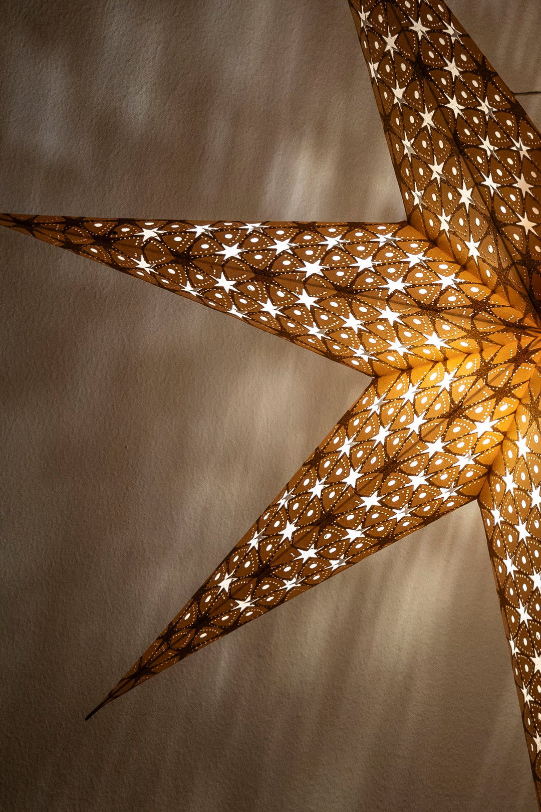 Glitzer Stern in GOLD