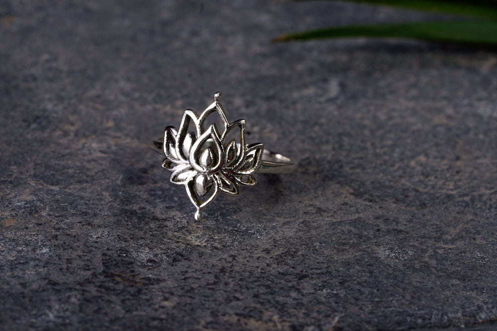 Ring ~ LOTUS ~ 925er Sterling Silber ~ Lotusblume ~ Lotusblüte