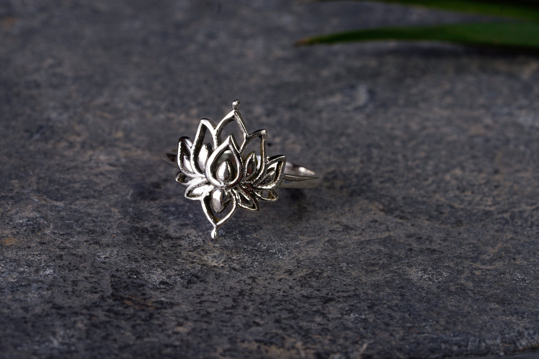 Ring ~ LOTUS ~ 925er Sterling Silber ~ Lotusblume ~ Lotusblüte