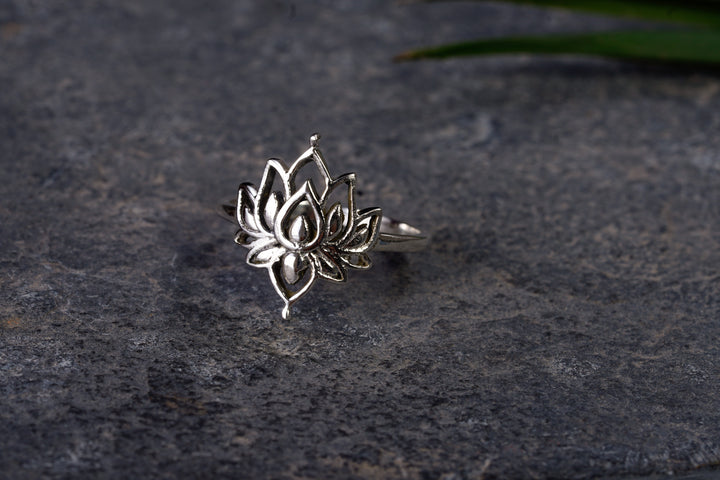 Ring ~ LOTUS ~ 925er Sterling Silber ~ Lotusblume ~ Lotusblüte
