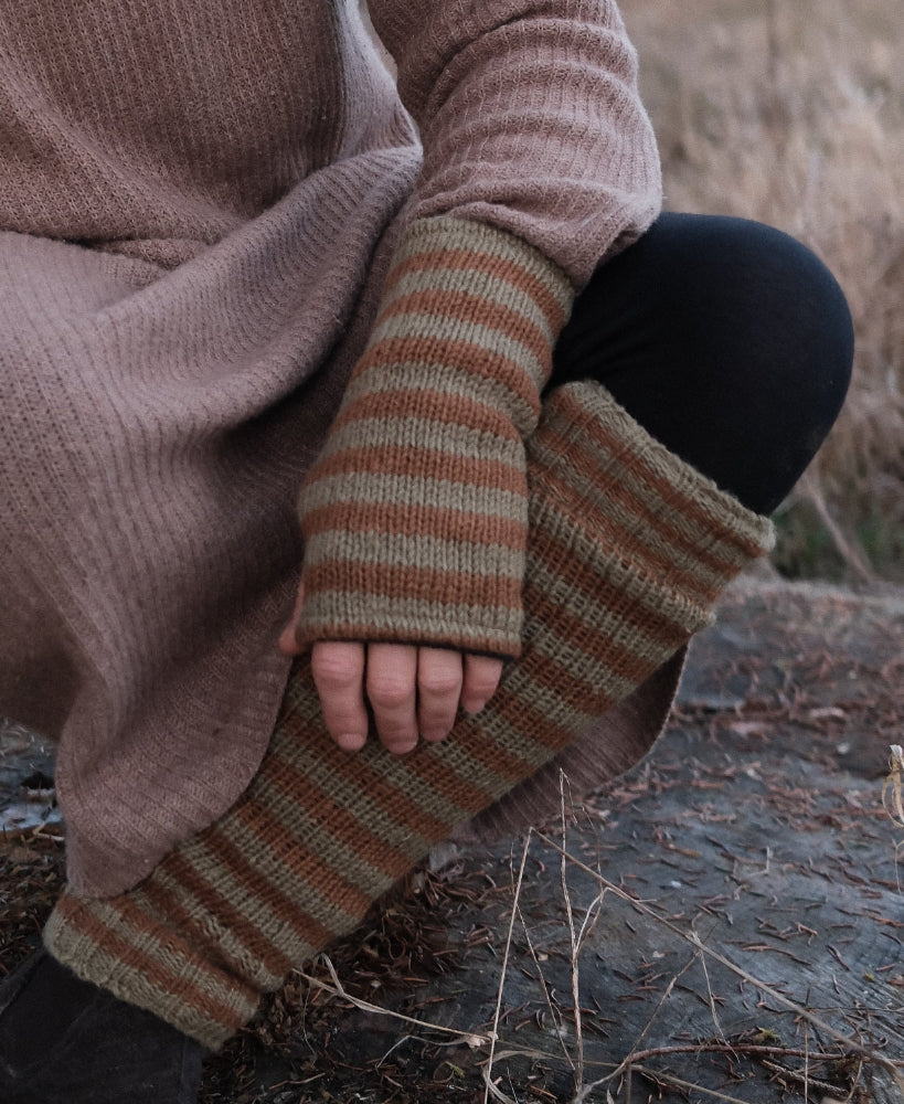 Stulpe, Handstulpe, Armstulpe, Gestrickt, Baumwolle, Beinstulpe