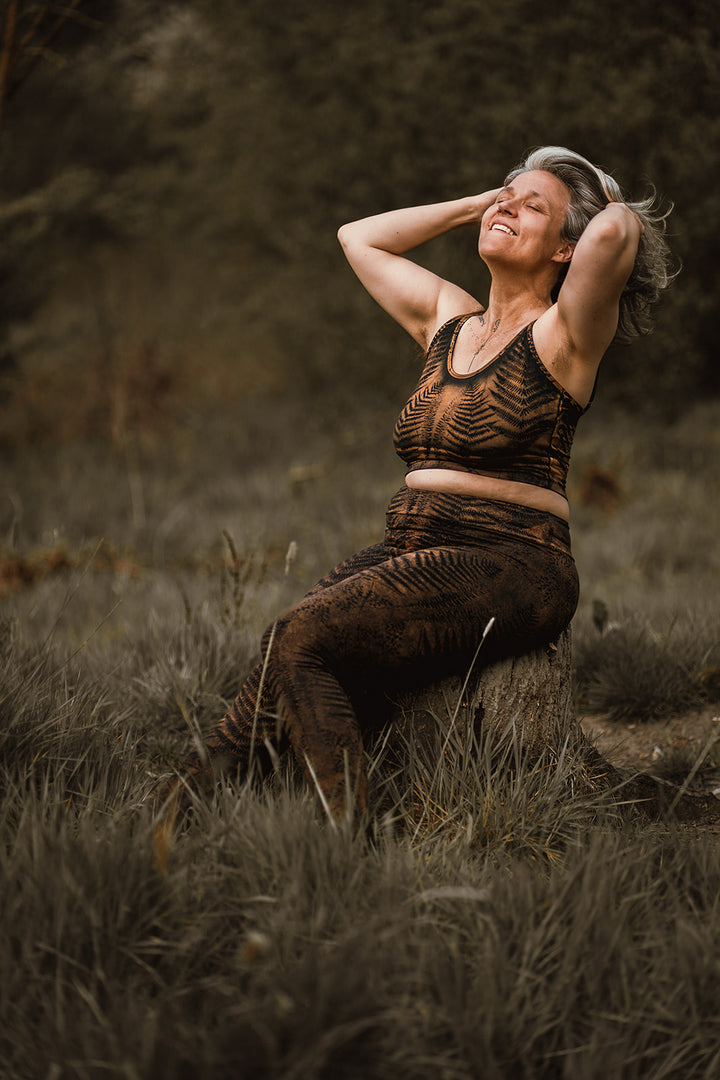 Yoga Top ~ Farn ~ Rost