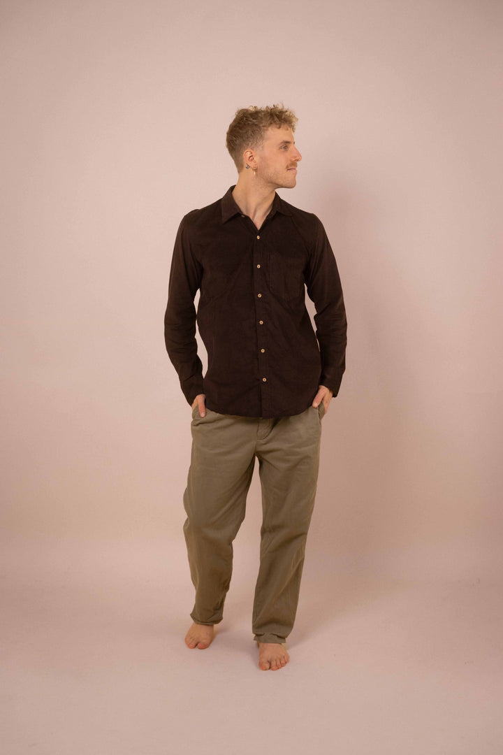 Cord-Hemd ~ NOAH braun