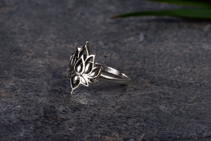 Ring ~ LOTUS ~ 925er Sterling Silber ~ Lotusblume ~ Lotusblüte