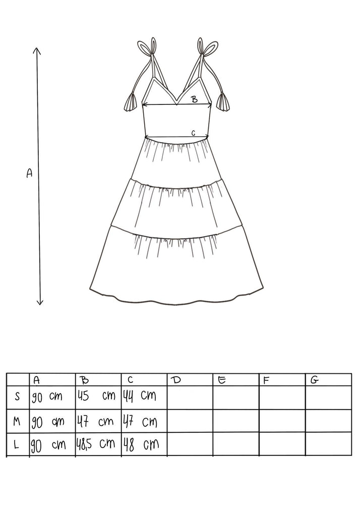 Short block print dress Rosella