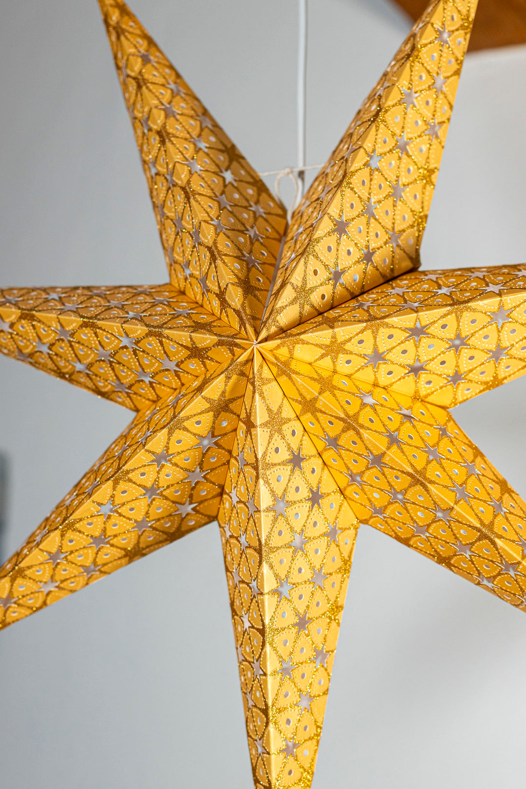 Glitzer Stern in GOLD