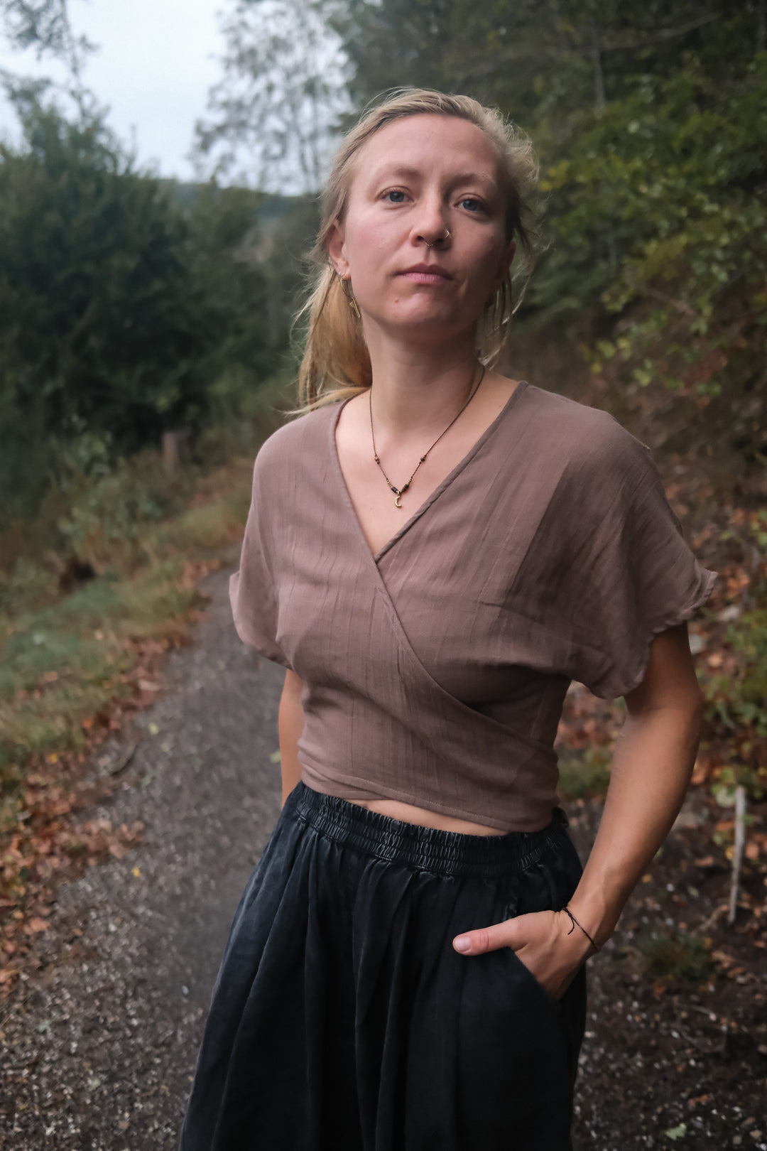 Wickeltop ~ LINNEA | Camel-Braun