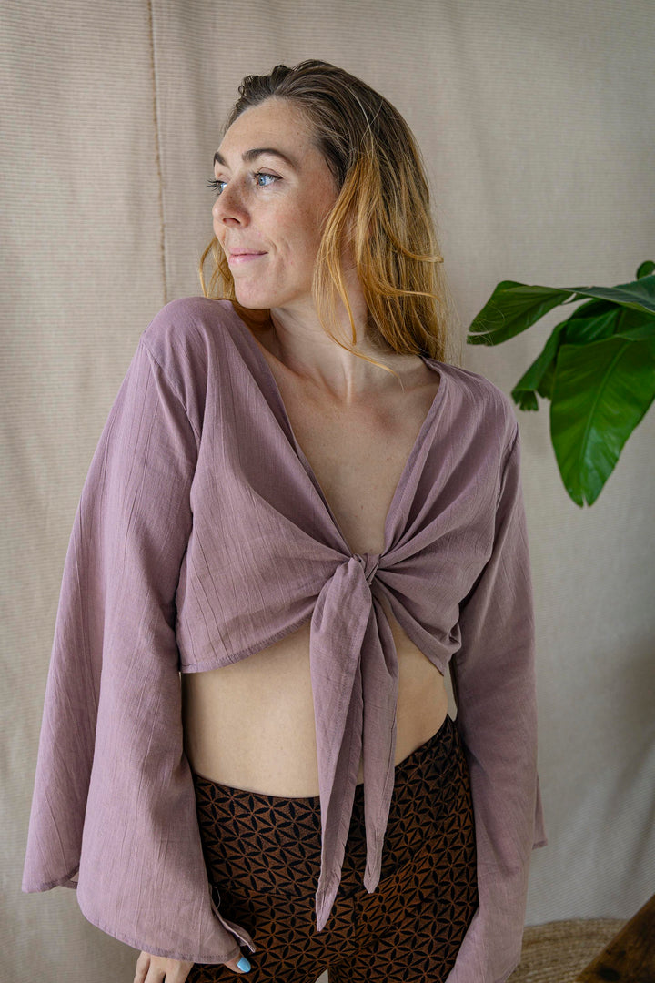 Wickelbluse FREE FLOW ~ MAUVE