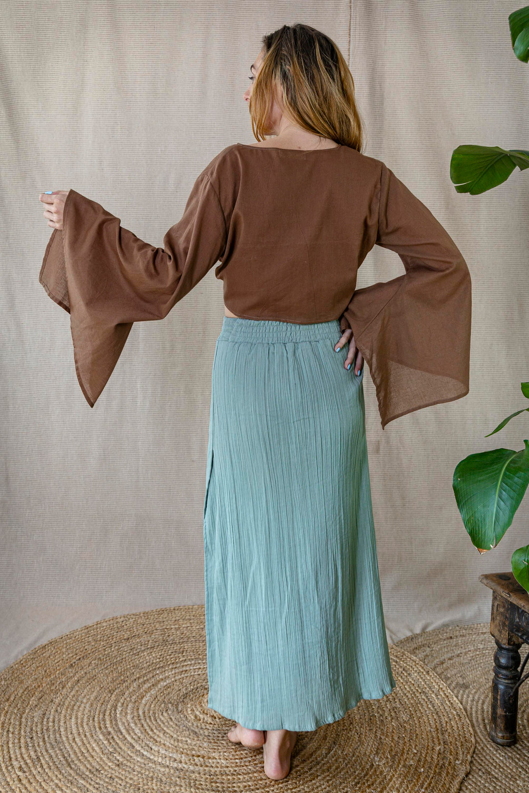 Wickelbluse FREE FLOW ~ CACAO