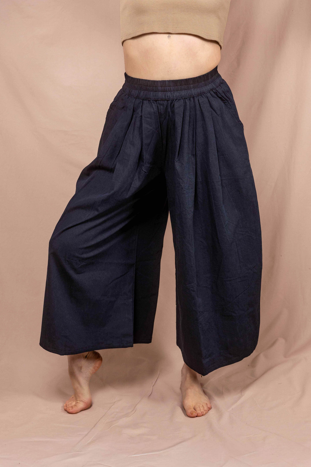 Weite Hose in Blau, Culotte, Beduinen, Alibaba, 100% Baumwolle