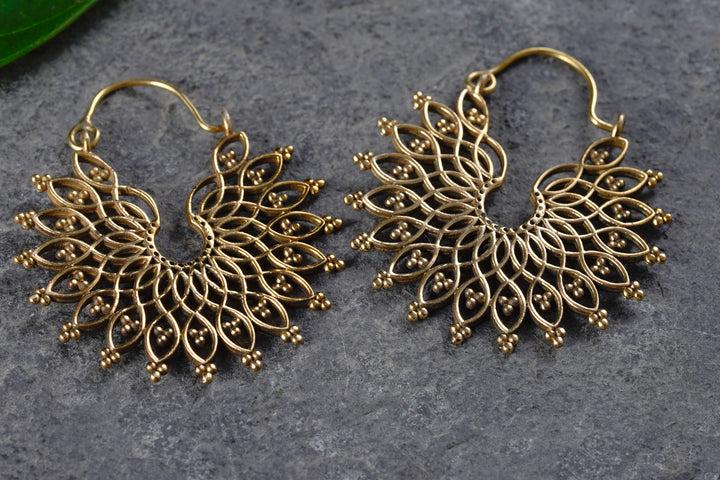 Ohrringe Mandala ~ Indische Ohrringe ~ Mandala Schmuck ~ Orientalisches Design