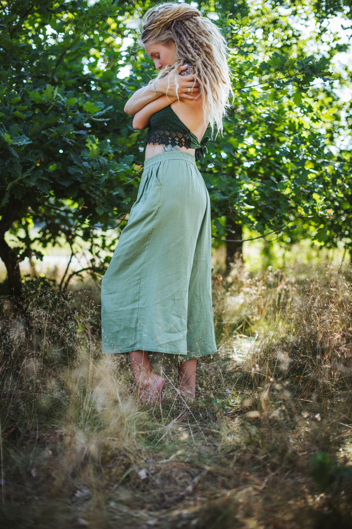 Musselin Culotte ~ Salbei