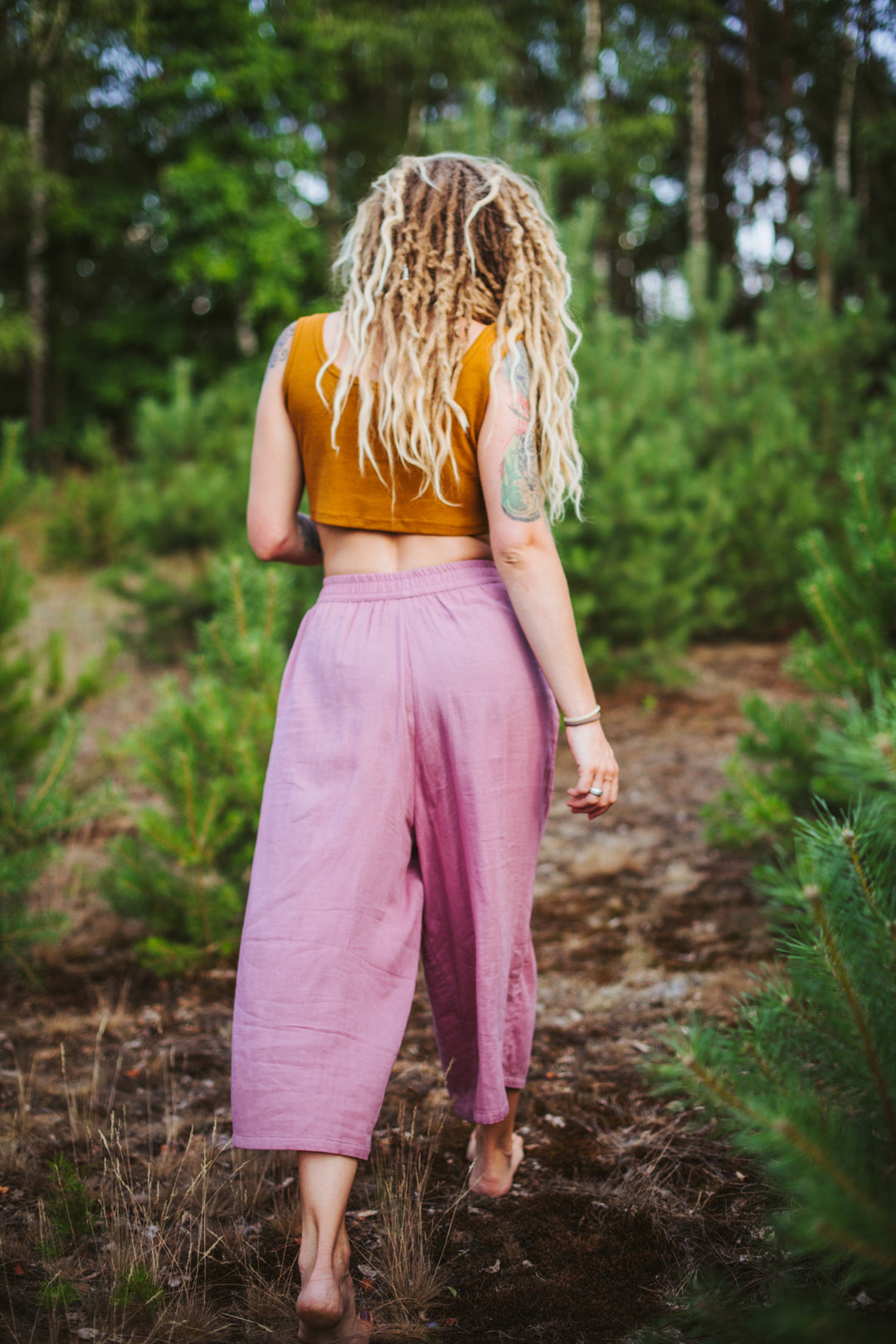Musselin Culotte ~ Altrosa