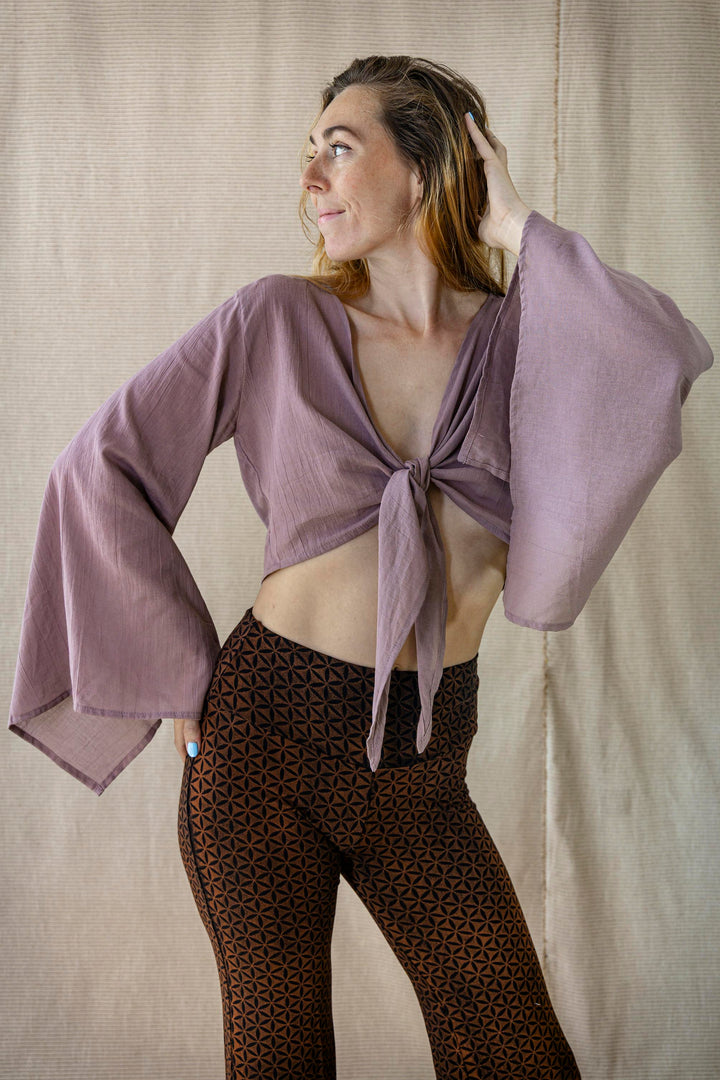 Wickelbluse FREE FLOW ~ MAUVE