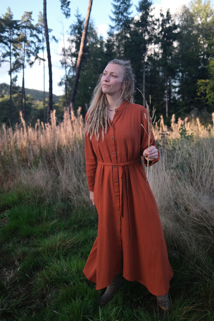 Maxi Kleid CARA ~ FIRE