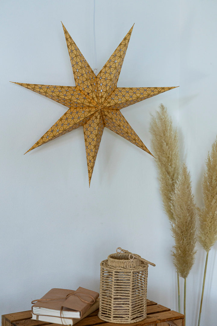 Glitzer Stern in GOLD