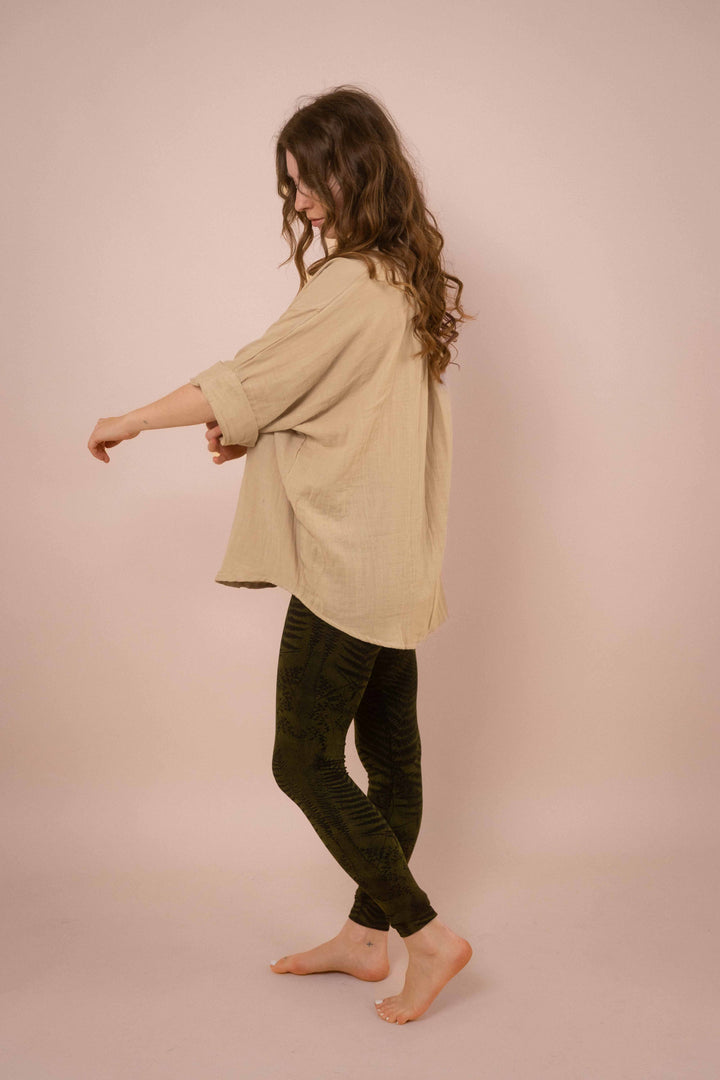 Musselin-Hemd ~ JAMIE Beige