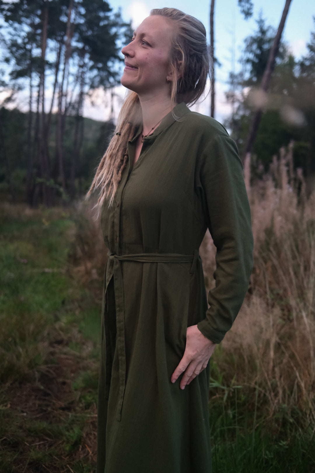 Maxi Kleid CARA ~ Grün