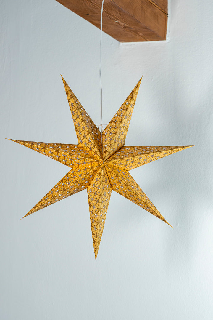 Glitzer Stern in GOLD