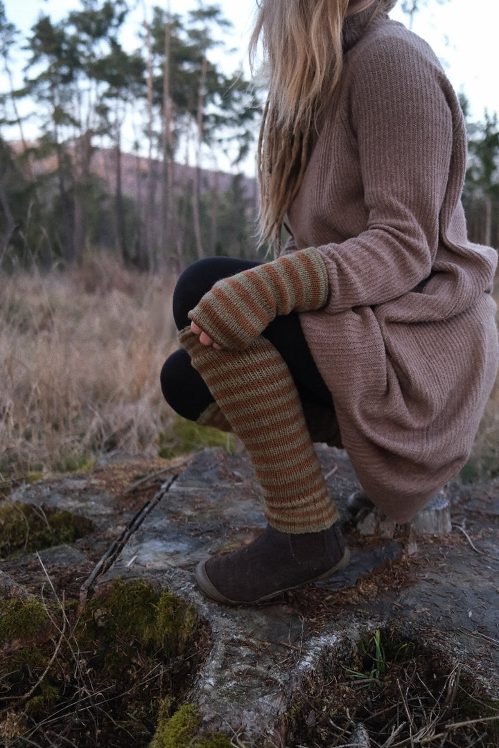 Stulpe, Handstulpe, Armstulpe, Gestrickt, Baumwolle, Beinstulpe