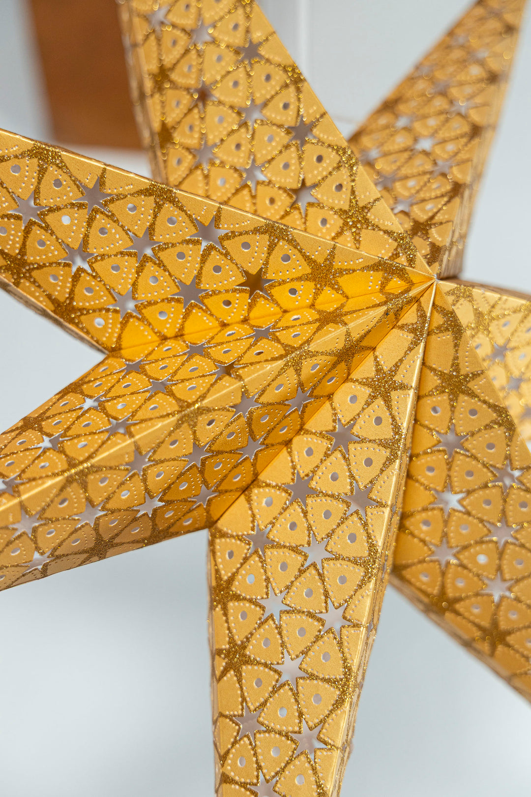 Glitzer Stern in GOLD