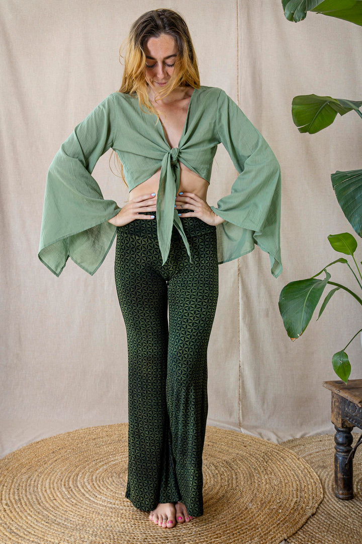 Wickelbluse FREE FLOW ~ SALBEI