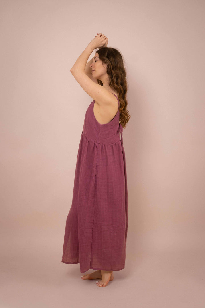 Kleid YOKO mit Knöpfen ~ Berry