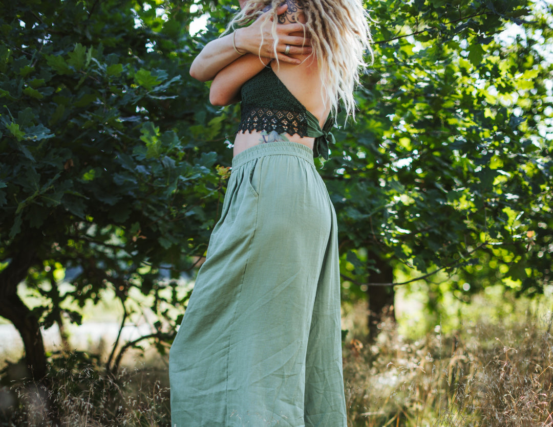 Musselin Culotte ~ Salbei