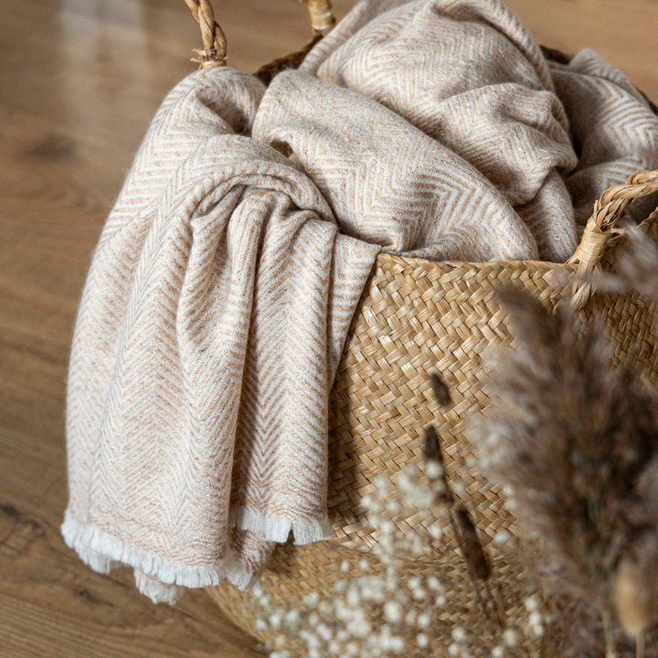 Decke aus 100% Kaschmir ~ BALI ROSE