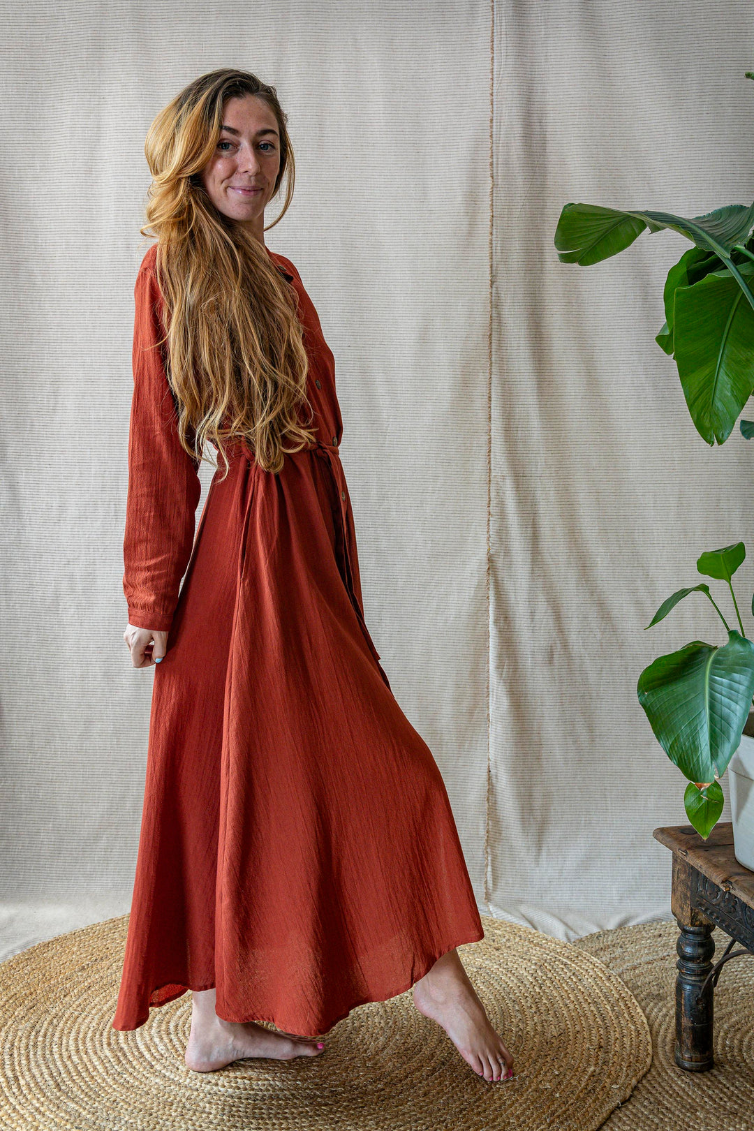 Maxi Kleid CARA ~ FIRE