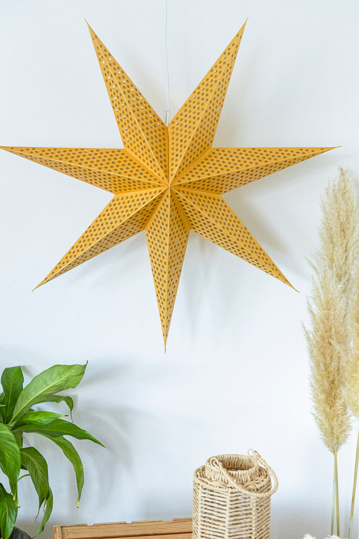 XXL Glitzer Stern in GOLD