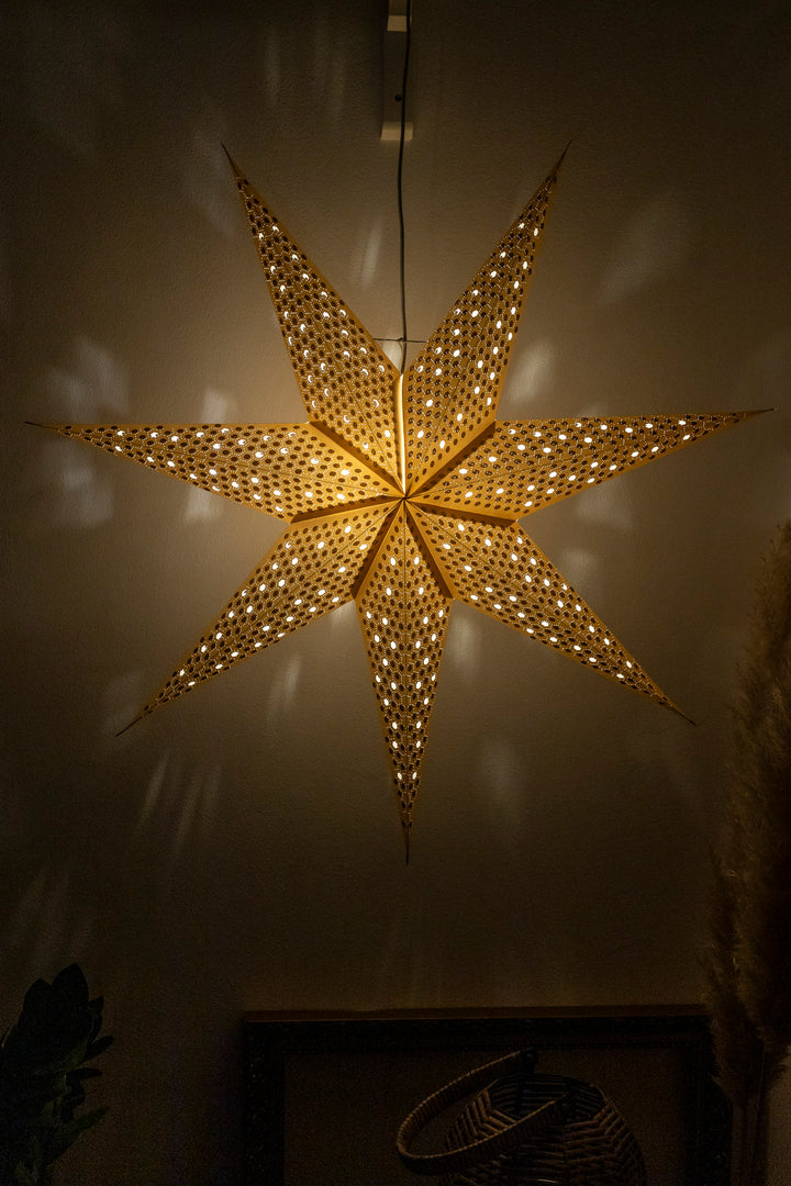 XXL Glitzer Stern in GOLD