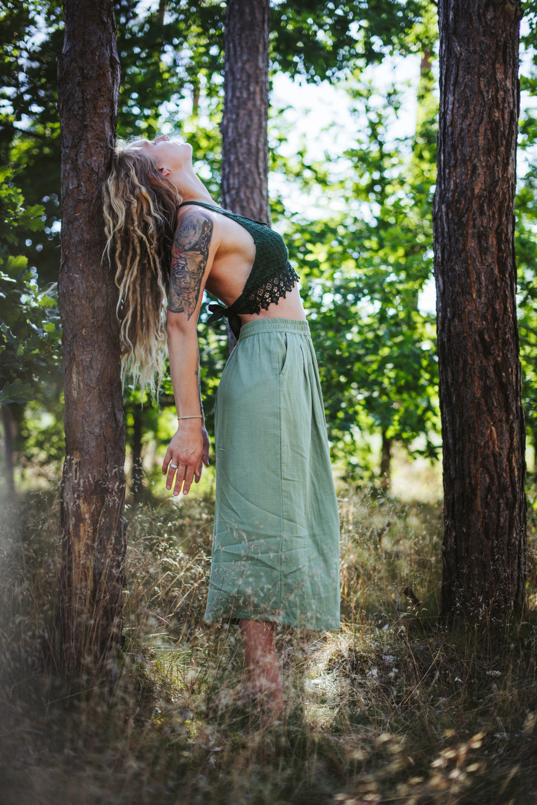 Musselin Culotte ~ Salbei