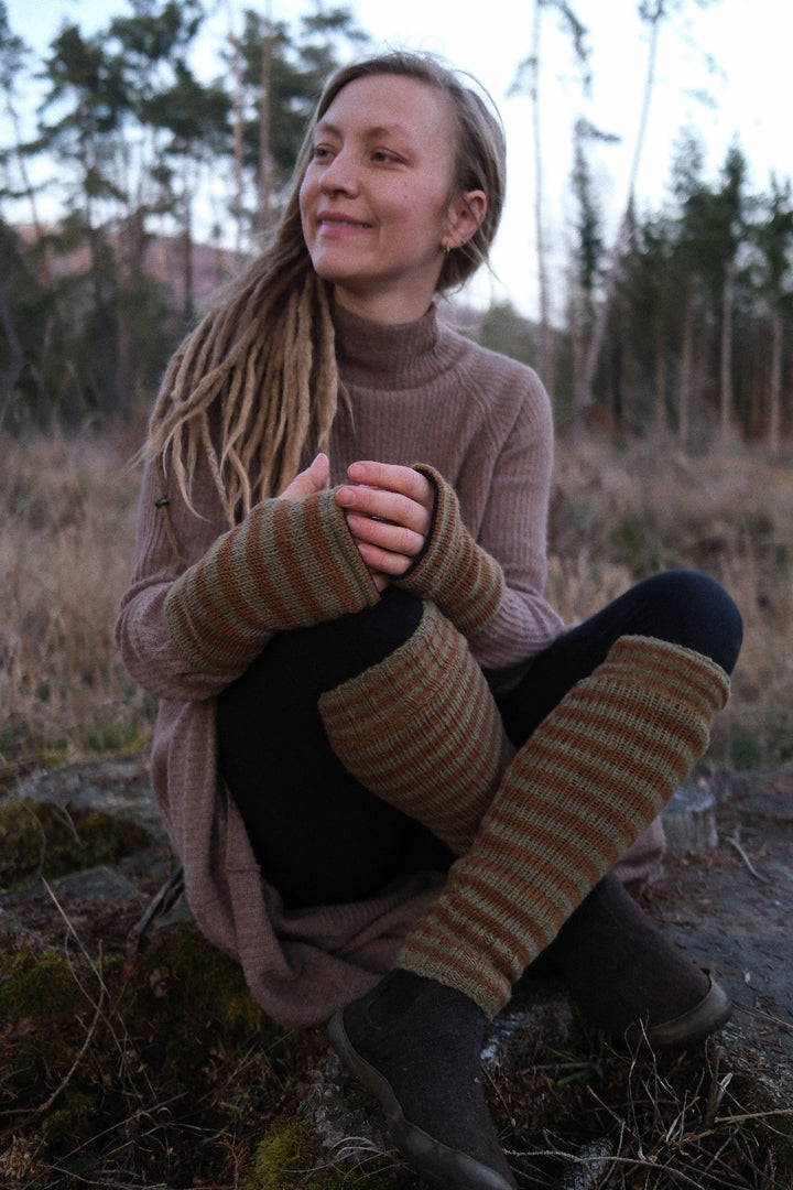 Stulpe, Handstulpe, Armstulpe, Gestrickt, Baumwolle, Beinstulpe