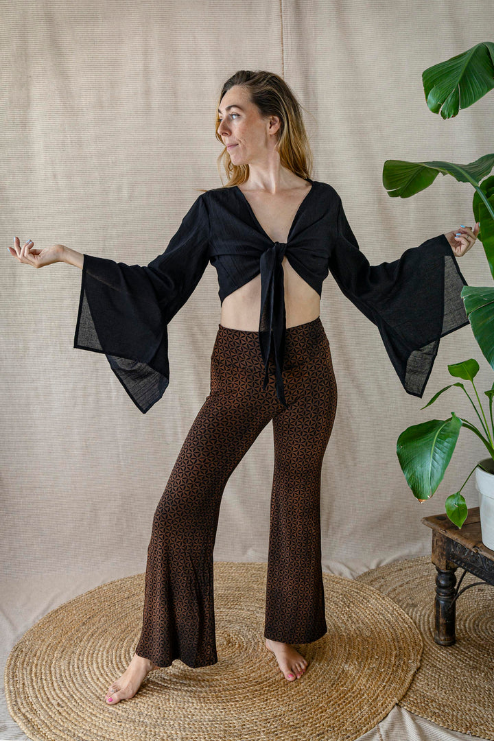 Wickelbluse FREE FLOW ~ SCHWARZ