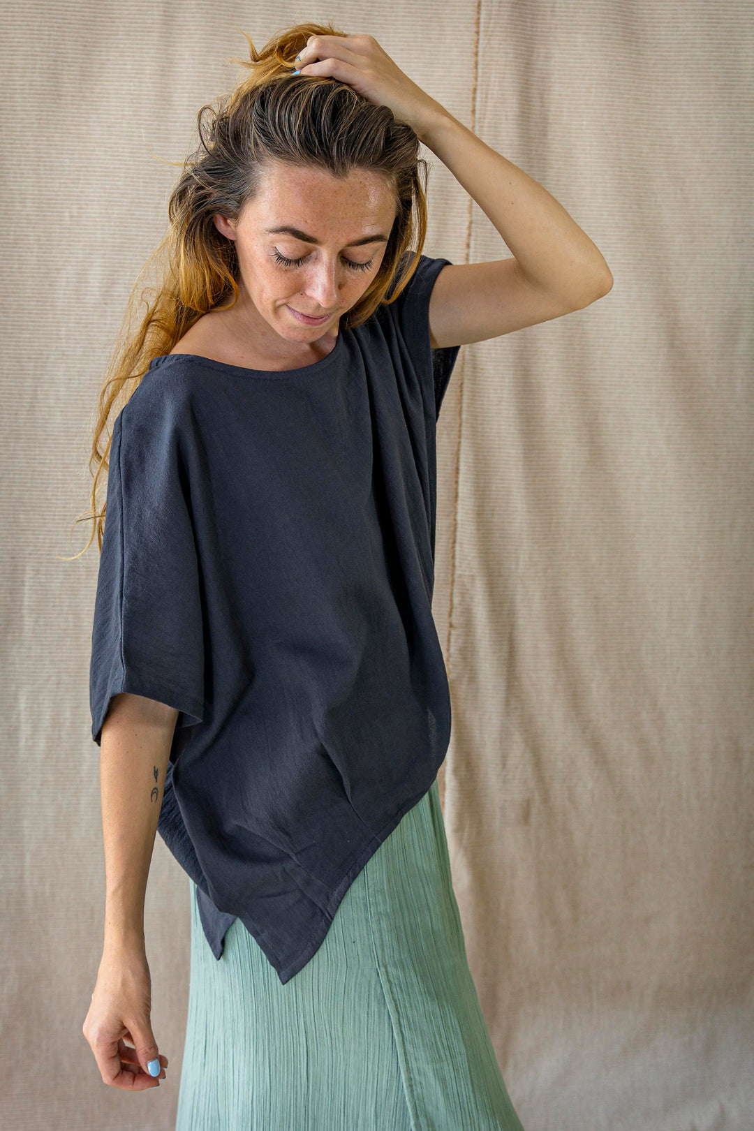 Oversized Shirt LUNA ~ NACHTBLAU
