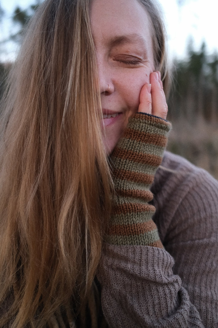 Stulpe, Handstulpe, Armstulpe, Gestrickt, Baumwolle, Beinstulpe