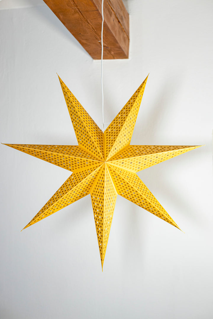 XXL Glitzer Stern in GOLD